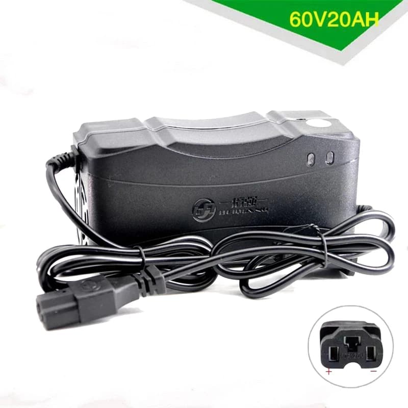 Nuovo Caricabatterie Intelligente 60V 20AH per Auto Elettriche, per Batterie Ricaricabili AGM Gel al Piombo-Acido 10AH 12AH 14AH, DC 74V 3A con Connettore T