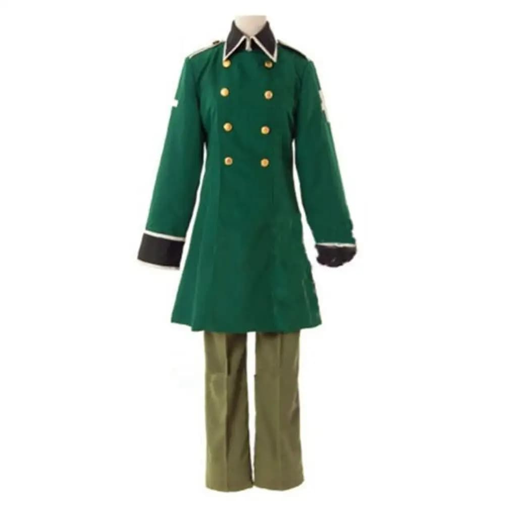 2025 Anime APH Axis Powers Hetalia Switzerland Uniform Military Cosplay Costume Halloween Custom Size Coat Hat Pants