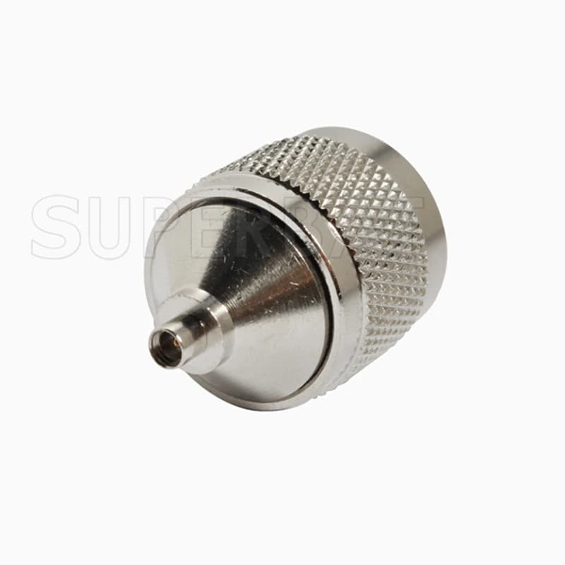 Adattatore coassiale RF Superbat da N Maschio a MMCX Femmina 50 Ohm, connettore dritto per antenna, router, WiFi, GPS e apparecchiature di test