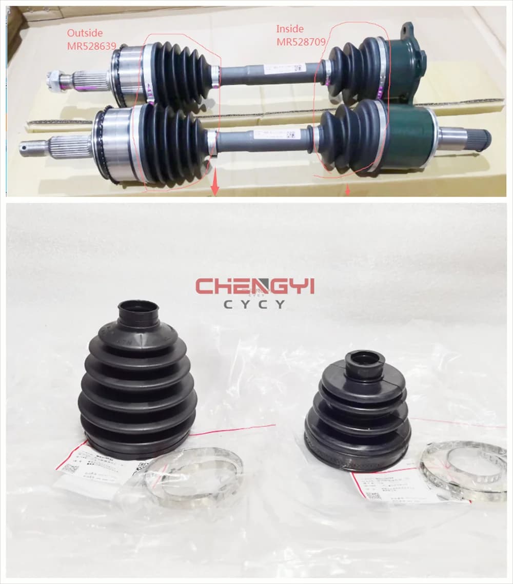 Kit di Riparazione 1 Pezzo per Gabbia Sferica e Parapolvere dell'Albero Anteriore per Pajero Montero V31W V33W V43W V63W V73W V75W MR528639 MR528709