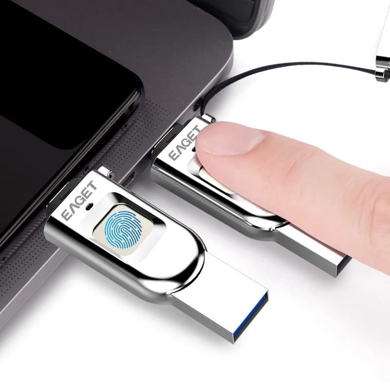 EAGET FU68 Tipo di Riconoscimento di Impronte Digitali U Disk Crittografia Dei Dati Precisi-C Interfaccia USB Flash Disk Hi-Speed USB3.0 64GB 128GB