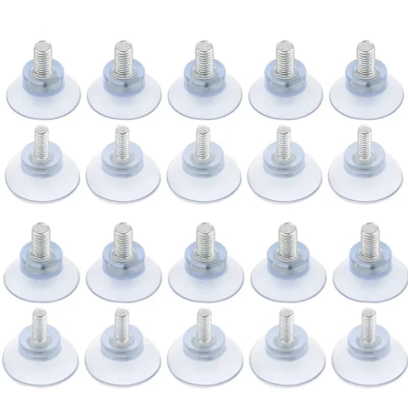 10 pz M6/M8 Vite Ventosa In Gomma con Vite Ventosa In Plastica Pad Supporto Turno Dado Tavolo In Vetro Top Strumento di Stoccaggio ganci
