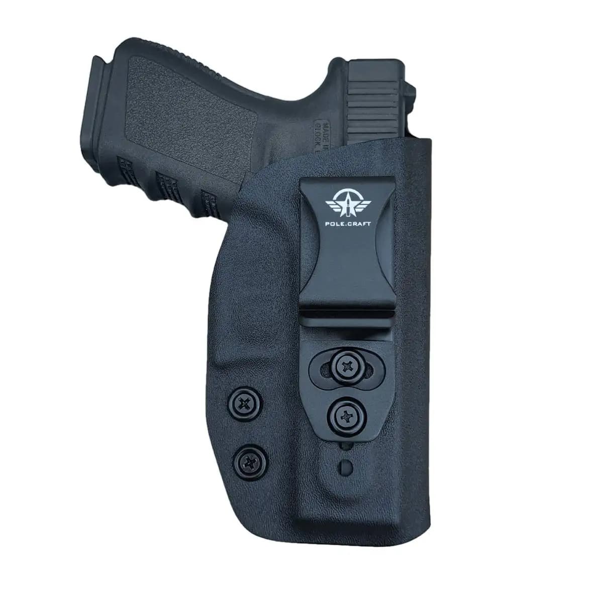 Fondina Glock 19 Fondina IWB Kydex adatta: Glock 19 19X / Glock 23 / Glock 25 / Glock 32 / Glock 45 (Gen 1-5) Custodia per pistola Cz P10