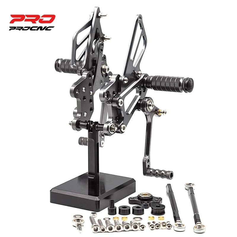 Per Honda CBR1000RR CBR 1000RR 2004-2007 Moto Rearset Poggiapiedi Pedale Pedana Pedali Motore Rearset In Alluminio Regolabile