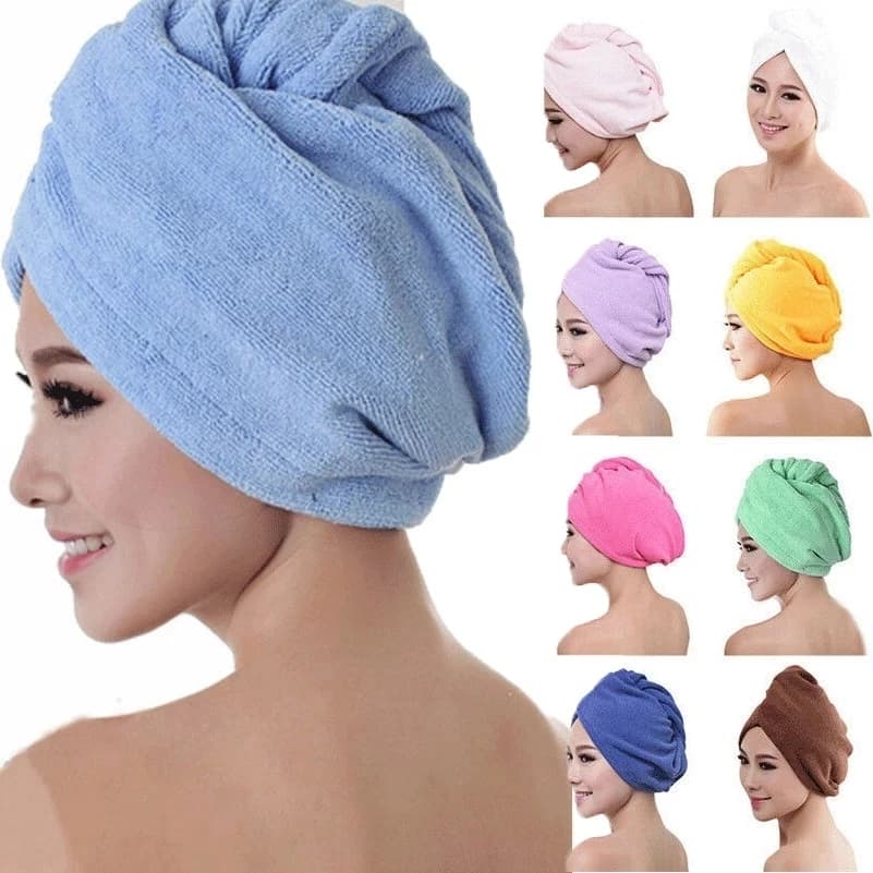 Swim Towel Quick Drying Hair Hat Absorbent Towel Turbante Wrap Soft Shower Hat