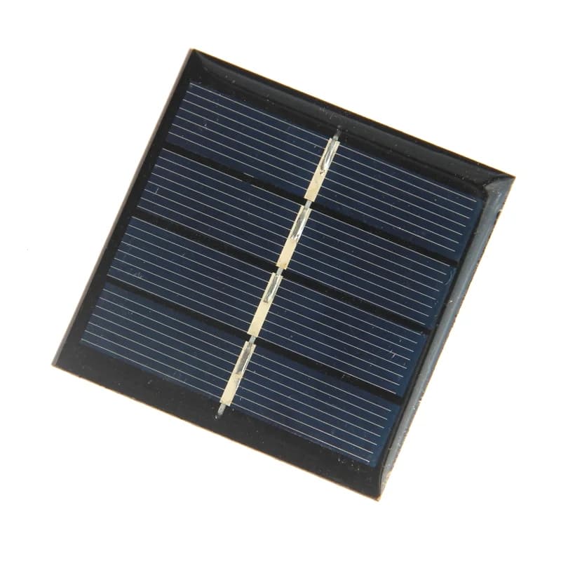 5 Pezzi Mini Cella Solare Policristallina 0.45W 225mA 2V Caricatore Solare per Batteria 1.2V 58*58MM
