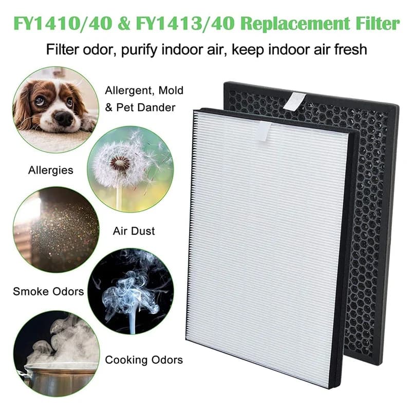 FY1413 Carbone attivo e filtro HEPA FY1410 di ricambio per purificatore d'aria Philips serie 1000 1000i AC1214 AC1215 AC1217 AC2729