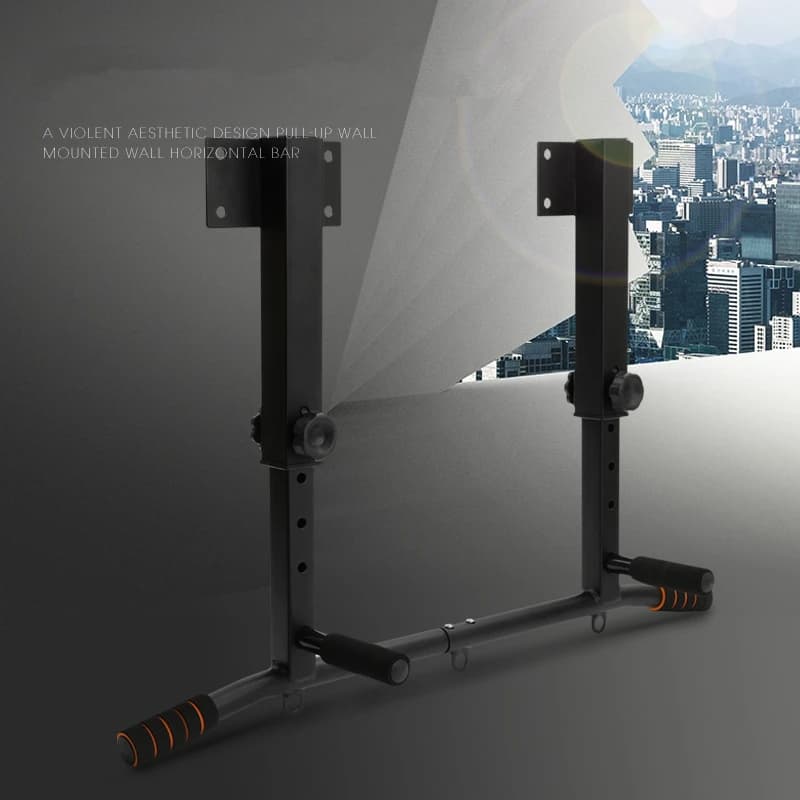 Wall mounted horizontal fitness bar, multifunctional mentor bars, pull-up device frame for gym workout at home