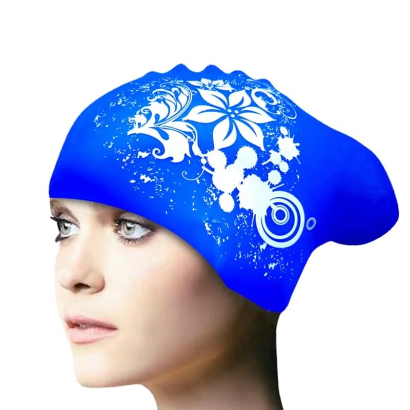 New Silicone Swim Head Long Hair Waterproof Women's Swim Head Woman Dive Hood Kids Hat Garras Natacion Casquette 2022