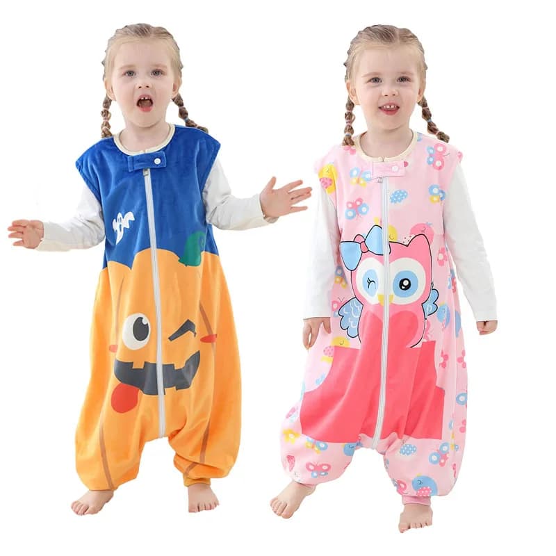 Sleeping bag suits 2021 new children clothes of comic book spring autumn flanned nightwear newborn pyjamas boys sleeping bag 1-6Y