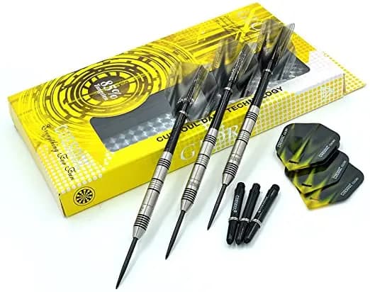 CUESOUL Set di freccette con punta in acciaio al tungsteno 85% tungsteno 22/24/26 grammi-serie Glory