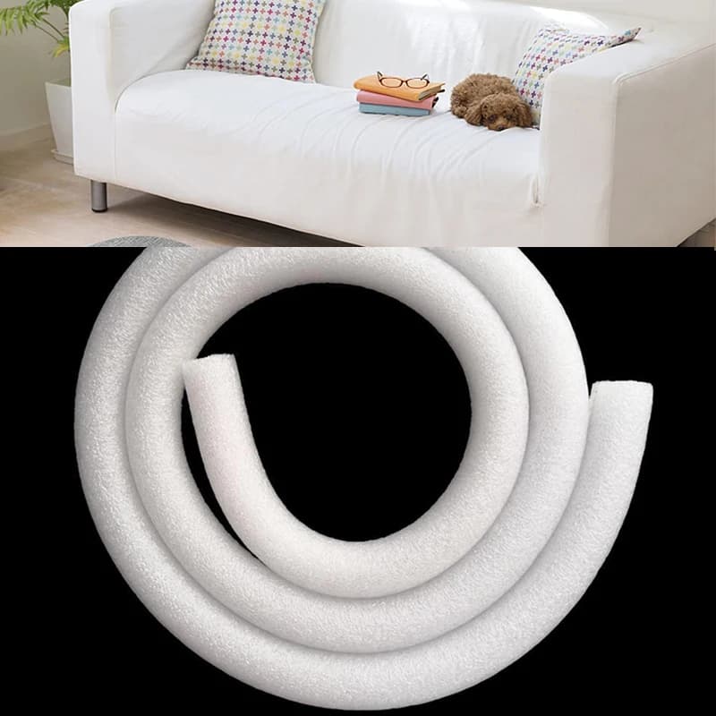 Foil for sofas with non-slip foam strips, sofa covers with 1 m/2 m/3 m/4 m/5 m foam strips, foam handles for foam roll sofa