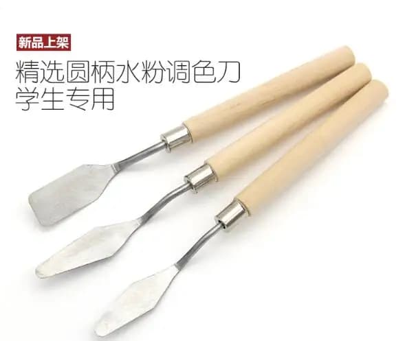Oil painting Pigment scraper Gouache palette knife Art and paint material tools 3pcs/set