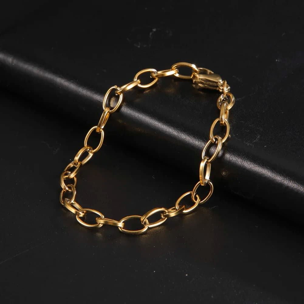 Cazador 2025 Braccialetti di moda per donna Bracciale a mano con catena a graffetta Bracciale in acciaio inossidabile color oro Regali all'ingrosso Nuovo