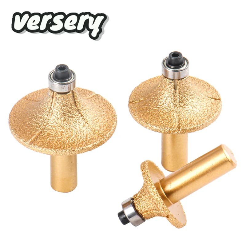 Punte per Router diamantate brasate sottovuoto Versery per fresa per Router di marmo di granito profilatura strumenti per incisione di bordi in pietra di taglio