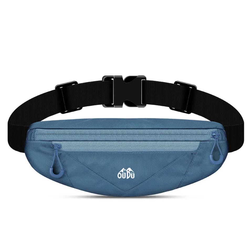 KoKossi Running Waist Bag with Double Pocket Zipper Sports Waist Bag for Yoga Waist Bag for Cell Phone Wasit Wallet