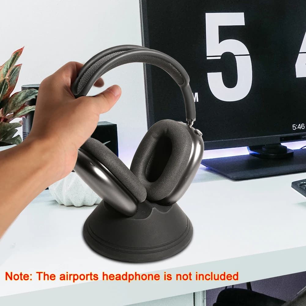 Per AirPods Max Supporto per cuffie con ricarica magnetica Supporto per cuffie Base per dock di ricarica Stazione base per mensola in silicone leggero portatile