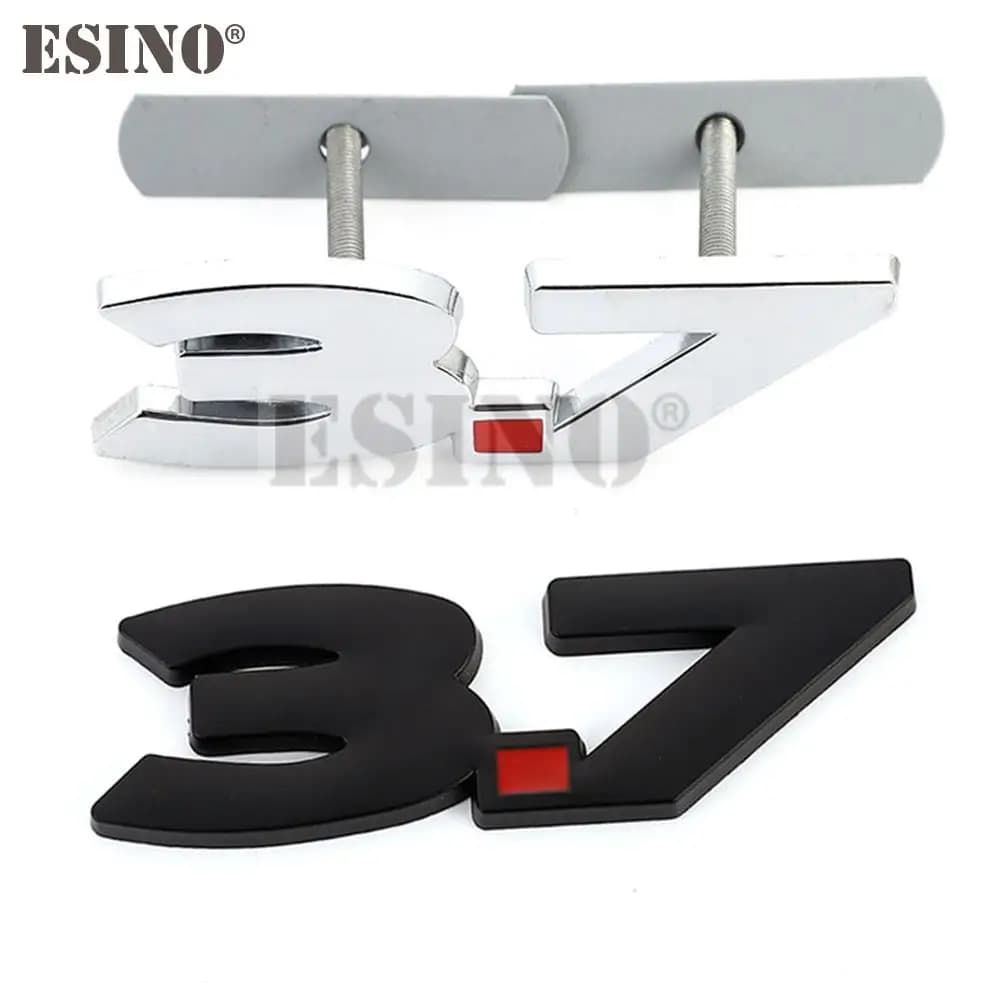 Car Styling 3.7 3D Auto Griglia Anteriore In Lega di Zinco Distintivo Adesivo In Metallo Emblema Decalcomania per Ford Mustang 3.7 V6