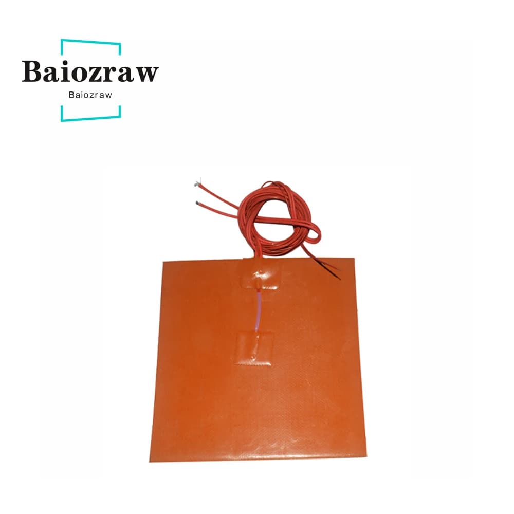 Riscaldatore del cuscinetto riscaldante del Silicone di 120x120mm per gli accessori della stampante 3D del letto di calore della stampante 3D