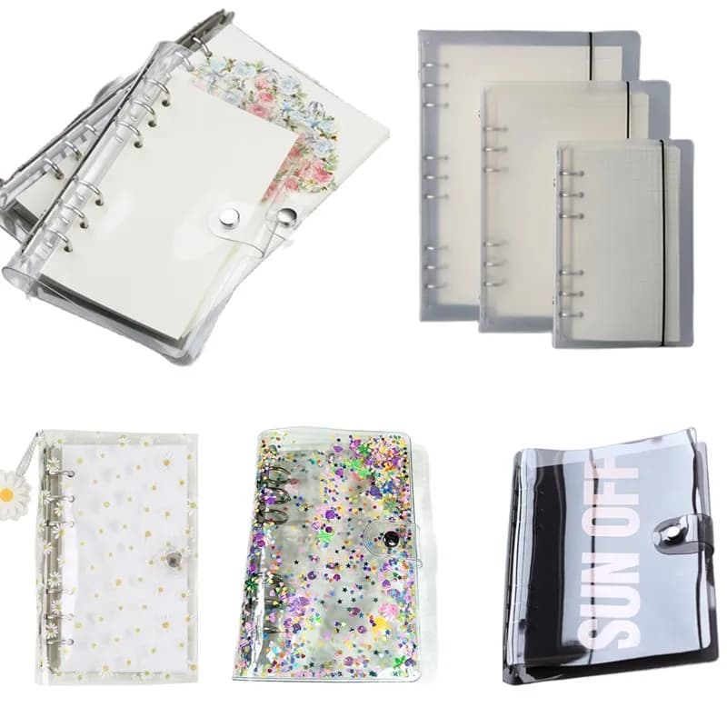 Agenda 2026 A5 A6, Quaderno Trasparente Laser, Planner, Organizer, Raccoglitore, Diario a Spirale con Copertina Trasparente