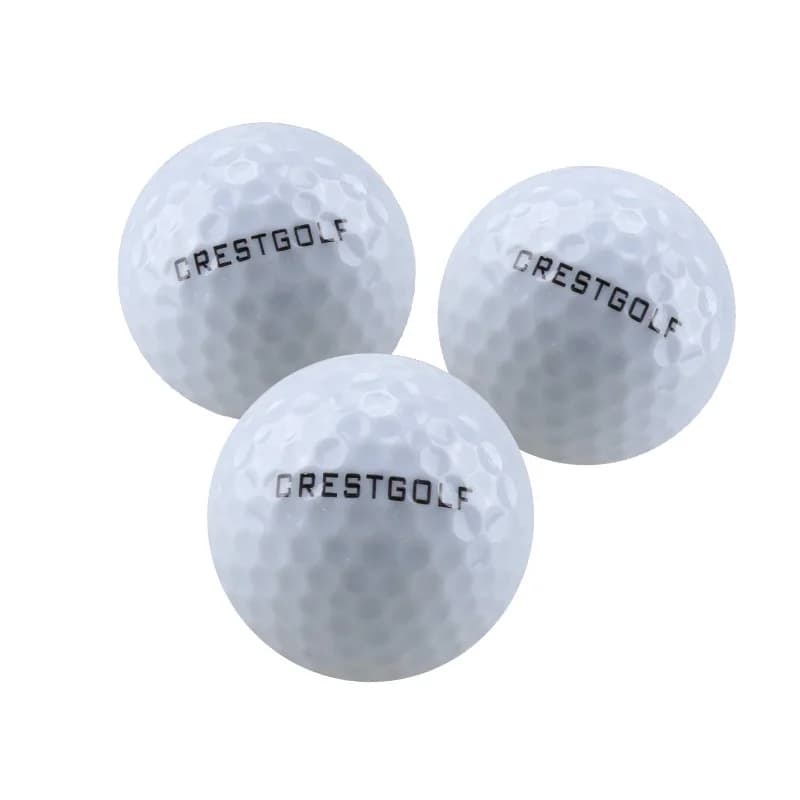 Logo con stampa OEM Pallina da golf a due strati Palline da golf da torneo in due pezzi Pallina da gioco di dimensioni standard USGA-Colore bianco