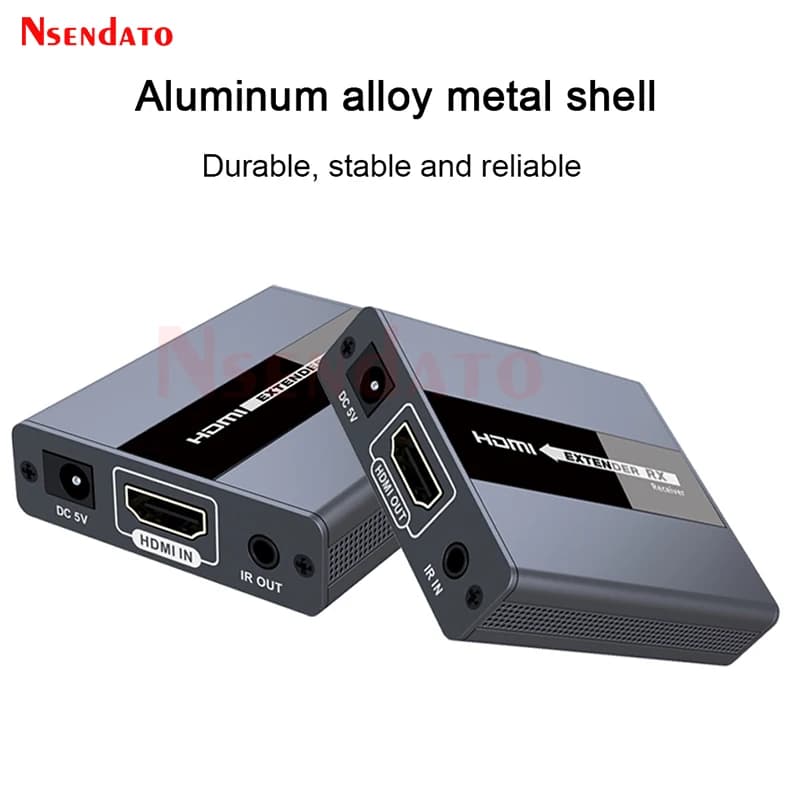 LKV371 Estensore HDMI da 120m su Cat 5E/6 RJ45, Splitter di Estensione HDMI, Trasmettitore e Ricevitore Video Wireless per PS4 HDCP PC