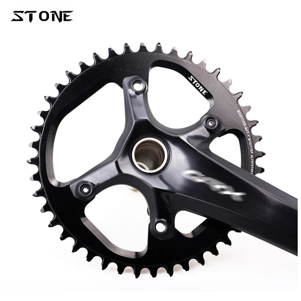 Pietra CNC cerchio singola bici corona 34-60T BCD110 ruota catena ghiaia per GRX RX810 RX600 strada bicicletta manovella parti ruota dentata