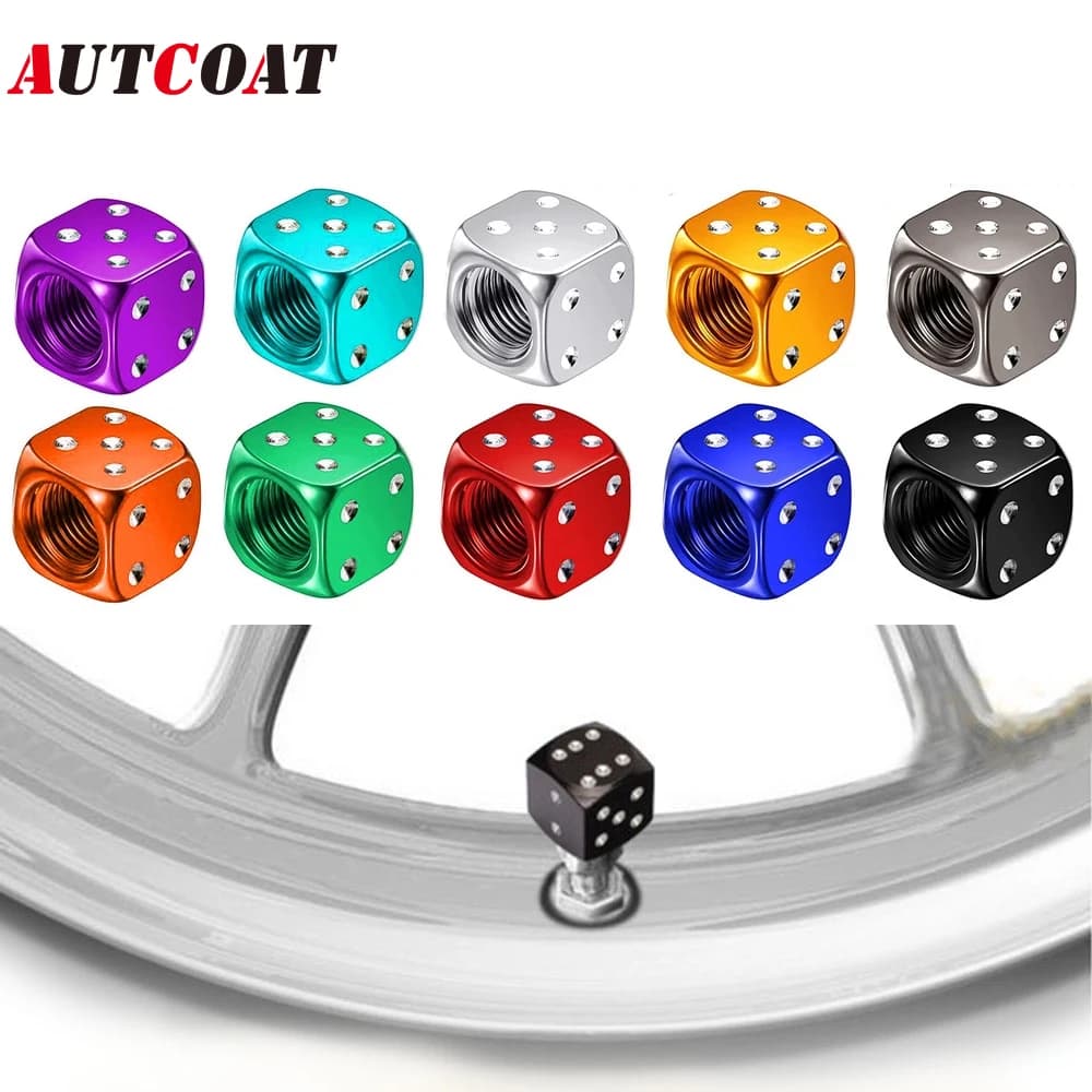 AUTCOAT 4 Pz/set In Alluminio Auto Camion Moto Bici Dadi Ruota Stelo Pneumatico Ruota Stelo Valvola Dell'aria Tappo Antipolvere Copertura