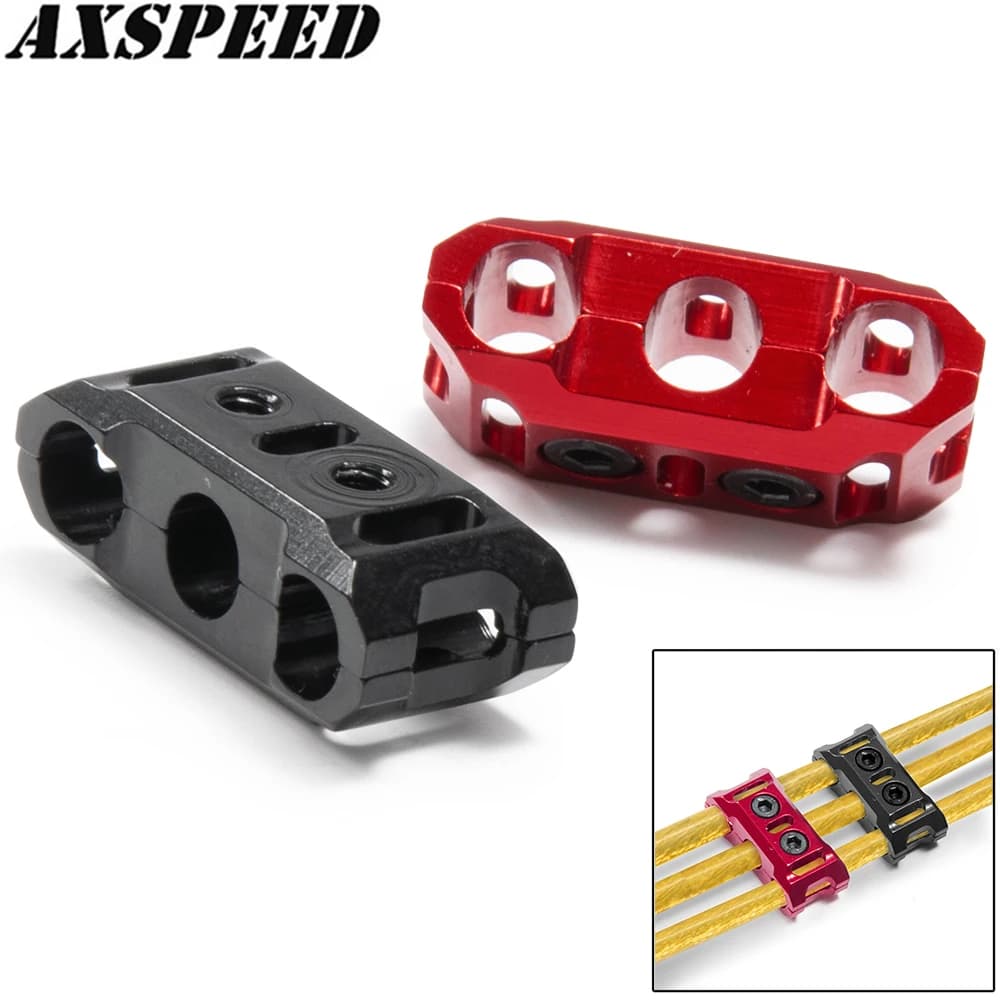 AXSPEED ESC Motore Gestore Cavo Morsetto Fisso Fibbia Prevenire Strumenti di Clip di Linea aggrovigliata 10/12AWG per Parti di Automobili Modello RC