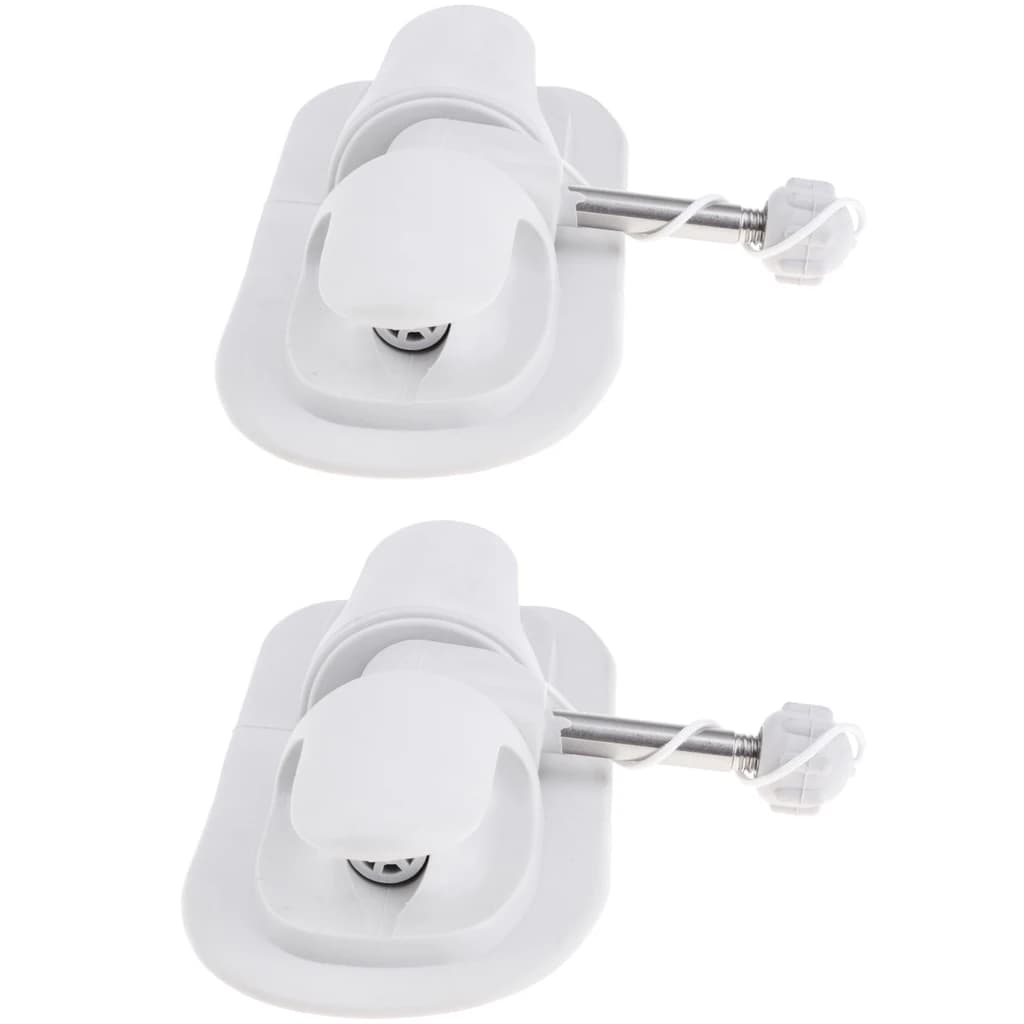 2 pezzi PVC barca Paddle Lock Kayak gommone supporto di ancoraggio Tie Wheel Row Boat Roll The Kayak accessori-grigio