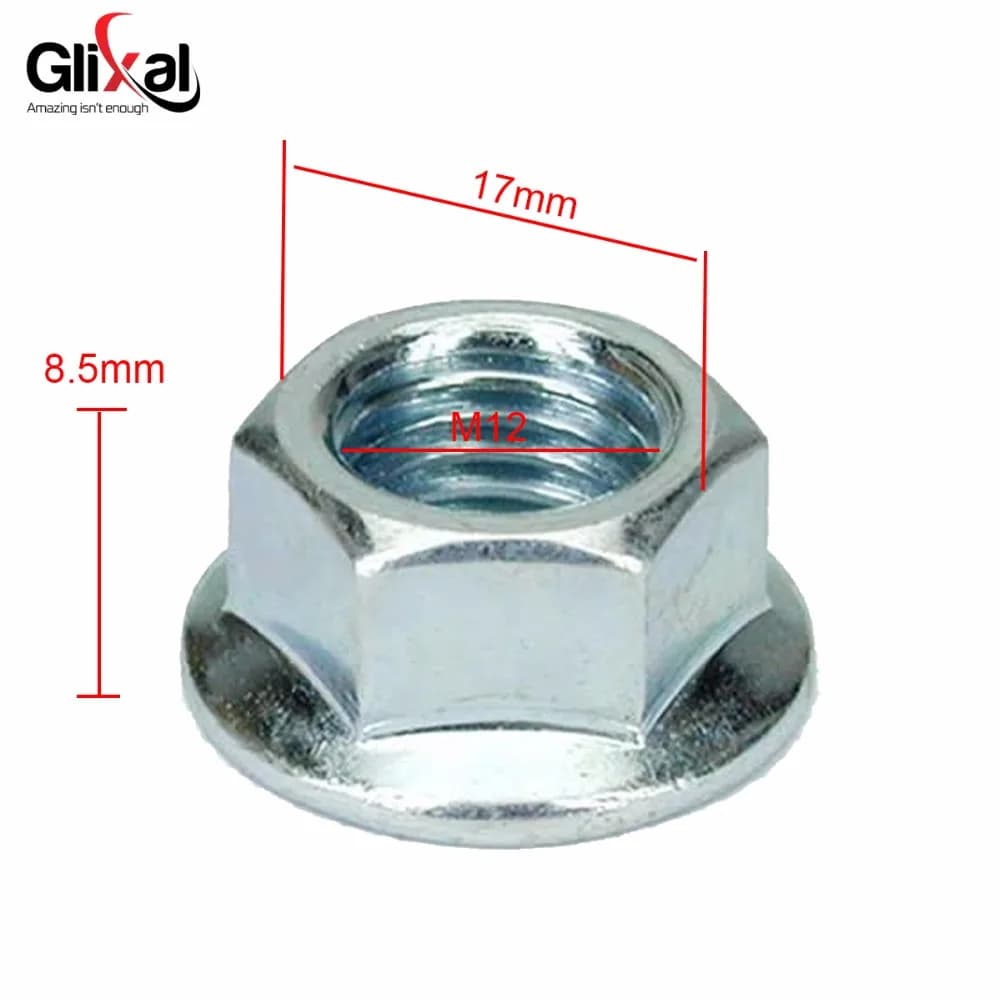 Glixal GY6 125cc 150cc dado frizione posteriore per 152QMI 157QMJ Scooter cinese ciclomotore ATV motore Go-Kart (2 pezzi)
