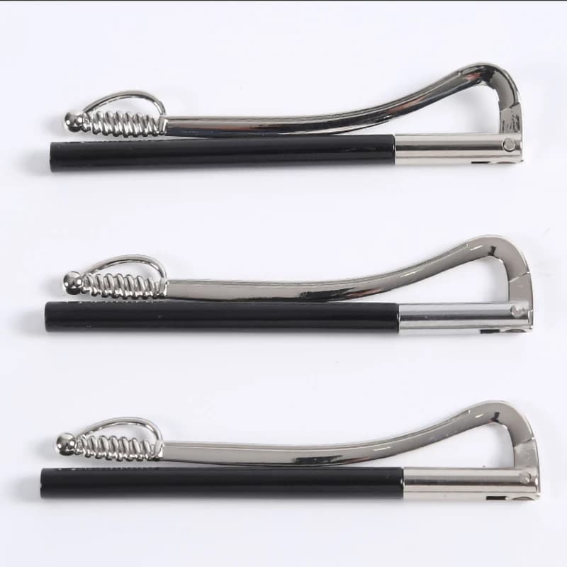 Portafoglio con clip a molla bifold per ectroforesi nera da 75 mm Sostituisci le parti Morsetto per barra di controllo Supporto per clip per contanti per parti di portafogli per bagagli