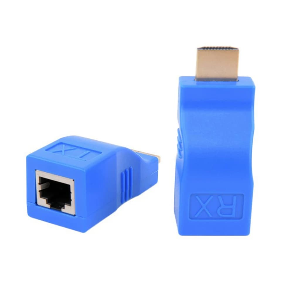 Estensore compatibile HDMI Porte RJ45 4K Rete LAN Estensione compatibile HDMI fino a 30 m su cavo Ethernet LAN CAT5e / 6 UTP