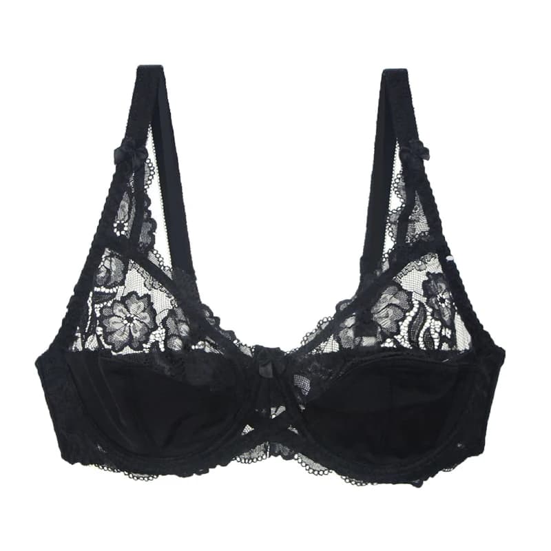 2026 New Sexy Lace CDE Bras Fashion Embroidery Print Cotton Brand Large Size Full Cup Strappy For Women Underwear