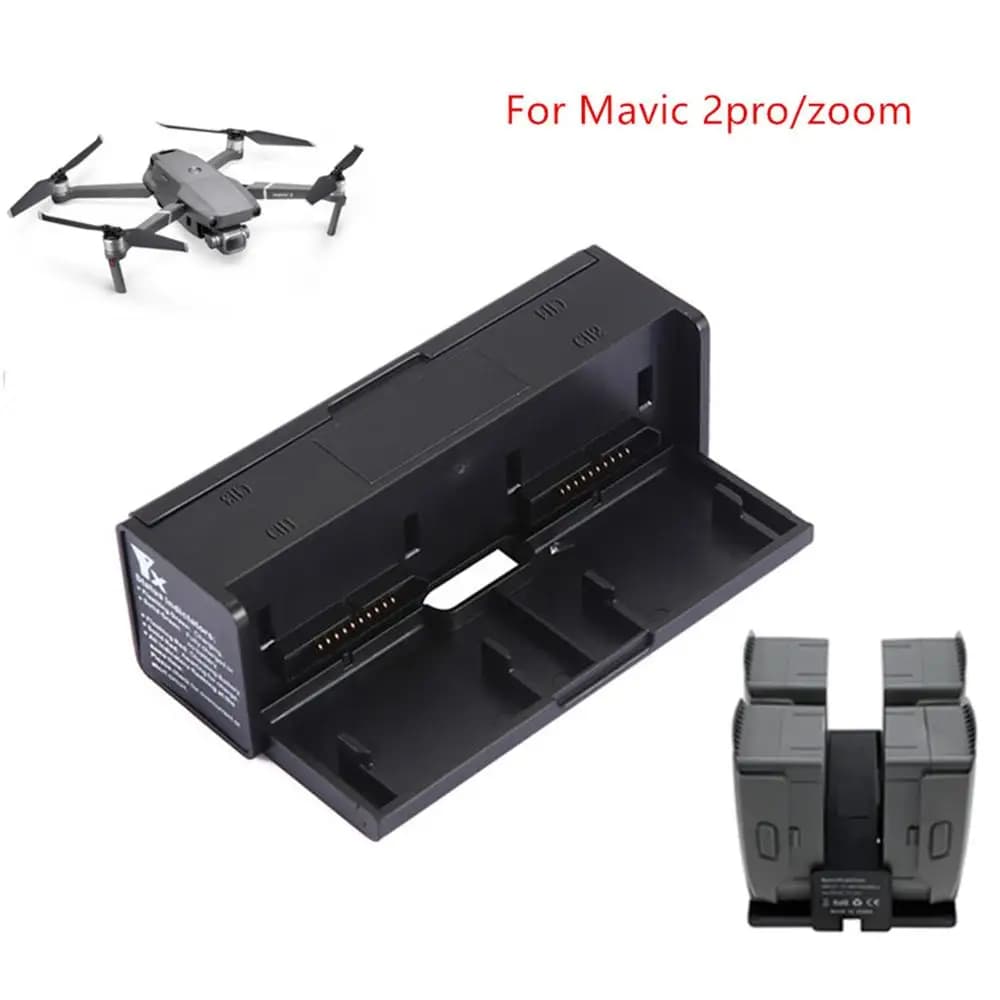 Per DJI Mavic 2 Pro/Zoom 4 in 1 Adattatore per caricabatterie per scheda hub di ricarica parallela per batteria con accessorio display intelligente digitale