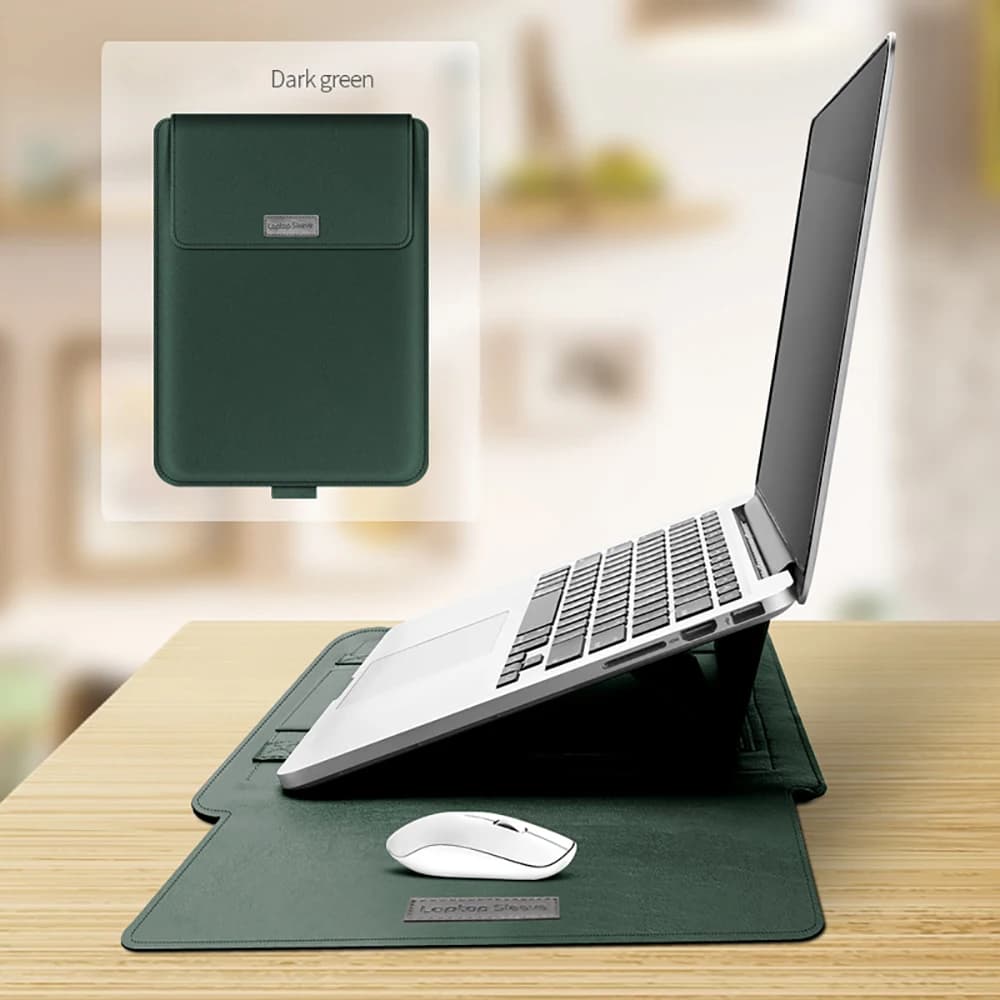 Custodia per laptop per MacBook Pro 13 Borsa M1 PU Custodia per supporto M2 M4 Air 13.6 15 M3 Pro 16 14 Borsa per Matebook 14