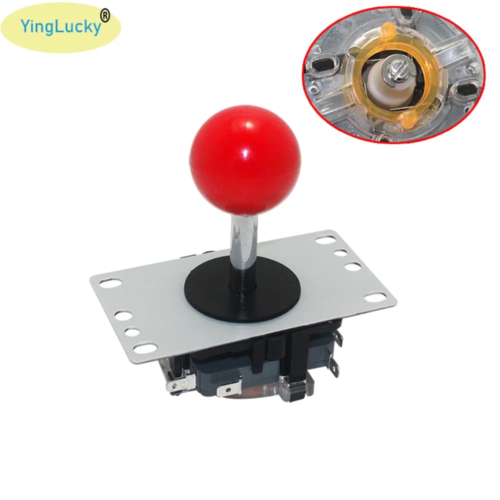 25 pz Arcade joystick copia joystick sanwa 4/8 vie cancello rotondo bastone di combattimento per joystick console per videogiochi maniglia di ricambio