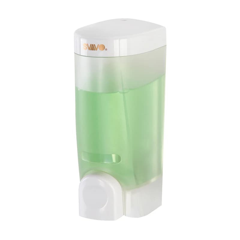 SVAVO Dispenser di sapone per doccia Dispenser manuale di sapone liquido per shampoo a parete con serratura di sicurezza per bagno Cucina dell'hotel