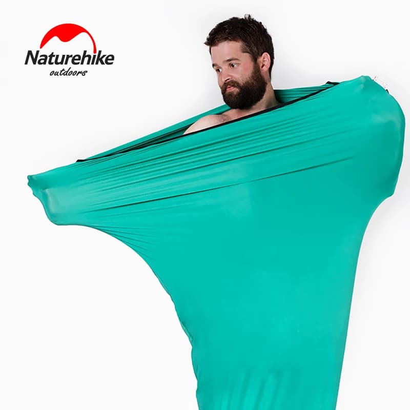 Naturehike Sacco a pelo interno per mummia, singolo, ultraleggero e portatile per campeggio