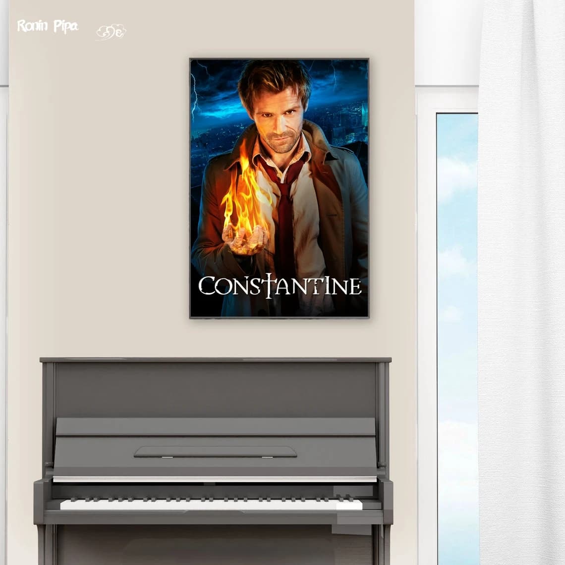 Constantine Movie Poster Stampa artistica su tela Pittura Immagini murali Soggiorno Decorazioni per la casa (senza cornice)