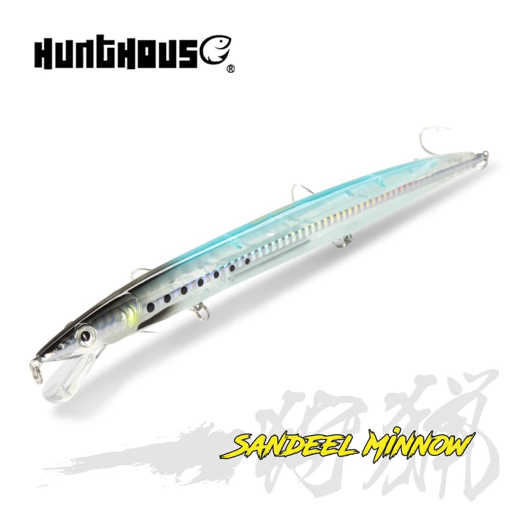 Hunthouse Sandeel Minnow Esche 143mm/14g 173mm/23g 208mm/33g Jerkbait artificiale Wobbler Long Casting Stickbait Trota Pesca Pesce