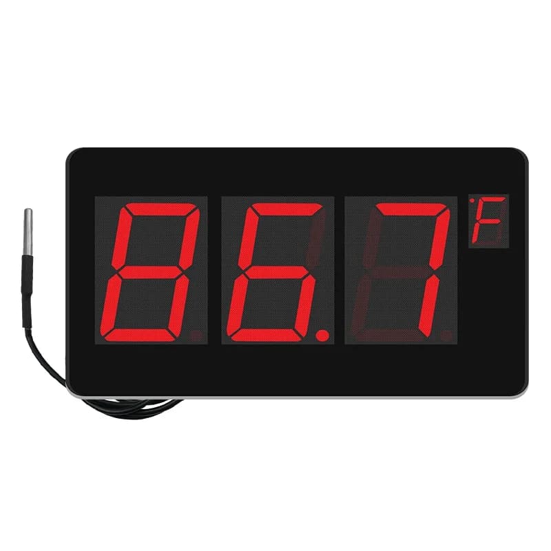 Termometro da parete digitale da esterno con interruttore C/F del sensore di temperatura per sauna e piscina