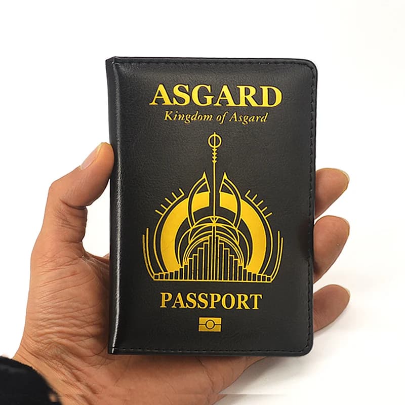 la Copertina del passaporto della mitologia norrena Asgard Vikings