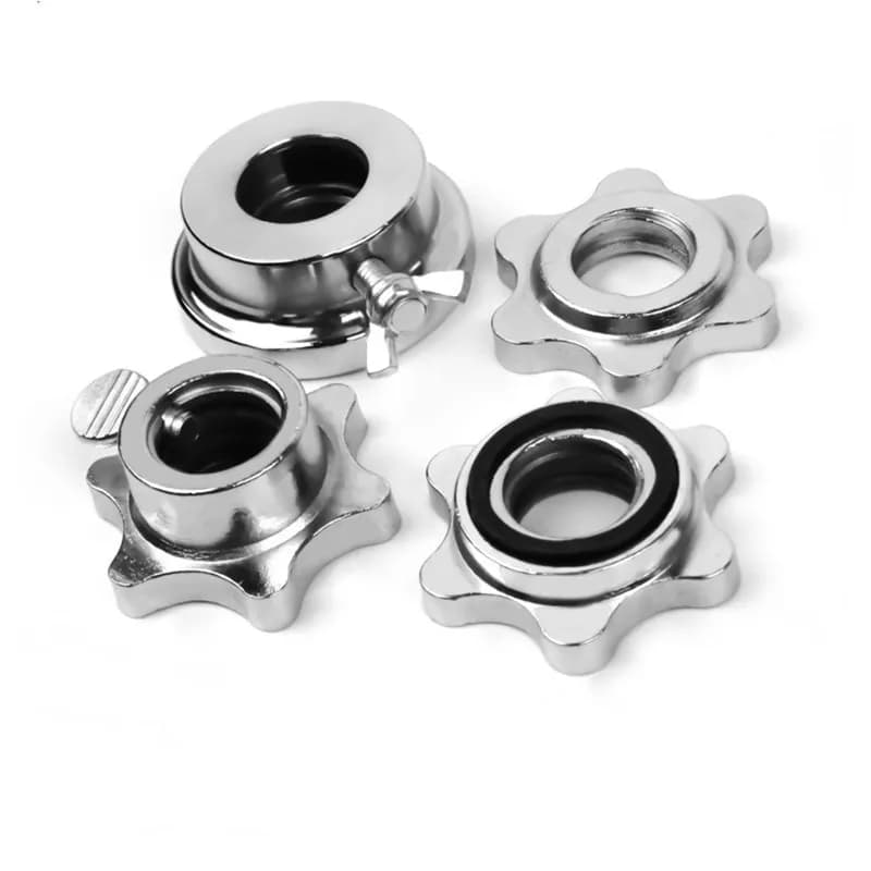 25mm Manubri Spin Lock Bilanciere Asta Barra Vite Dado per il fissaggio di piastre per manubri Home Fitness Attrezzature per l'allenamento con i pesi Accessori