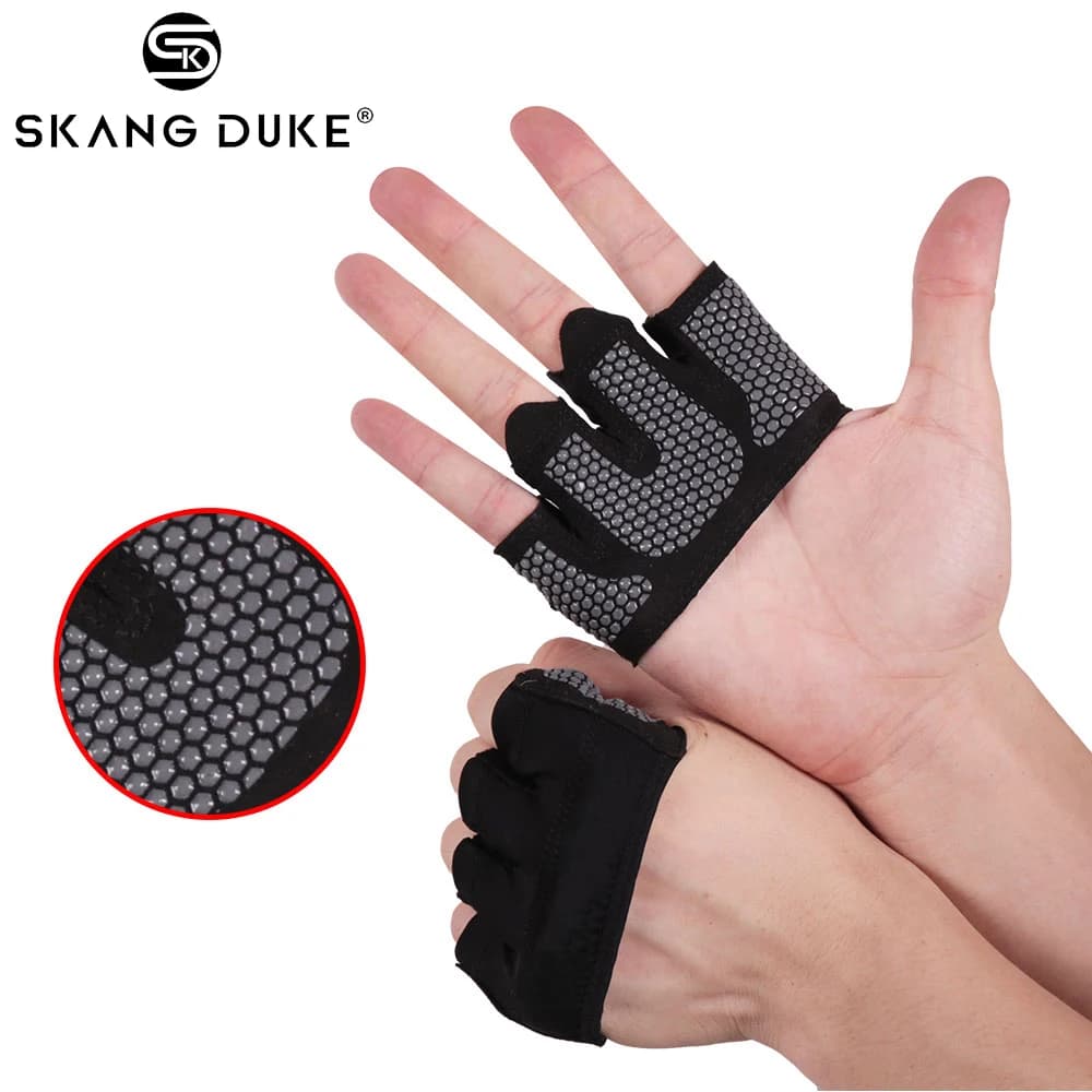 1 pair of breathable anti-slip gym gloves Body Building exercise exercise sports gloves Fitness man and woman Crossfit exercise sports