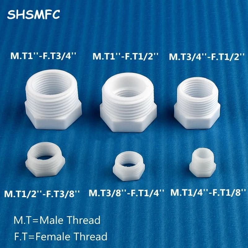 Plastic threaded bushing connector 3/8 "1/4" 1/8 "1/2" 3/4 "1''' male/female straight fittings for irrigation hoses