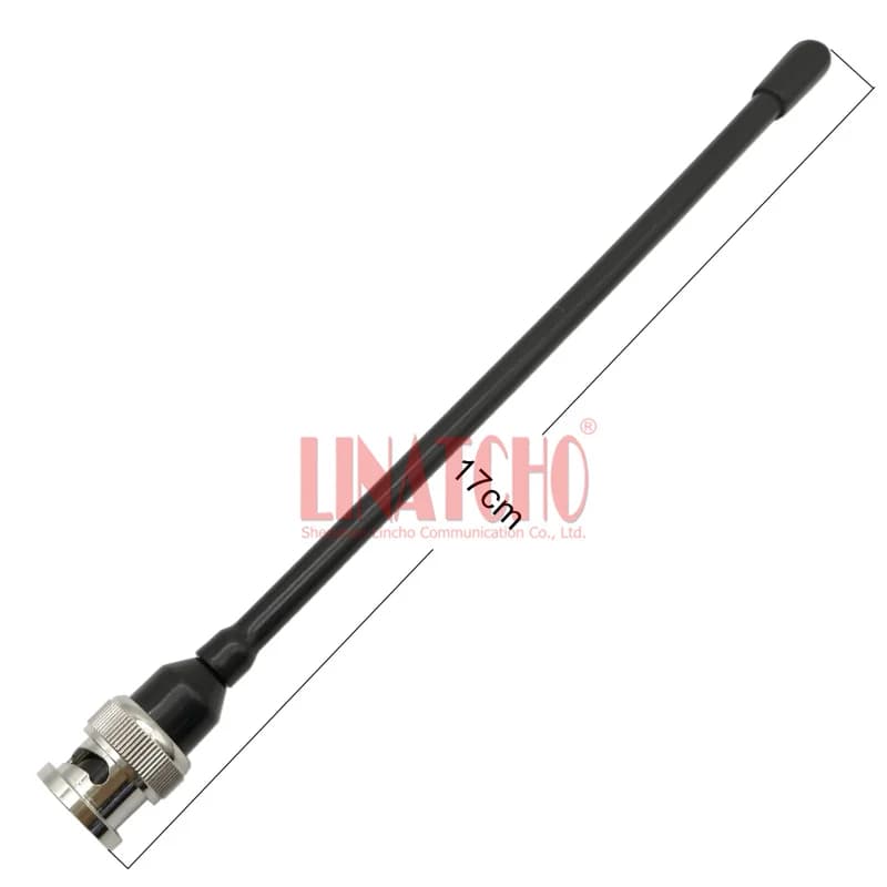 Banda UHF 400-470 MHz Nero Molla flessibile IC-V8 Walkie Talkie HAM Radio BNC Antenna maschio