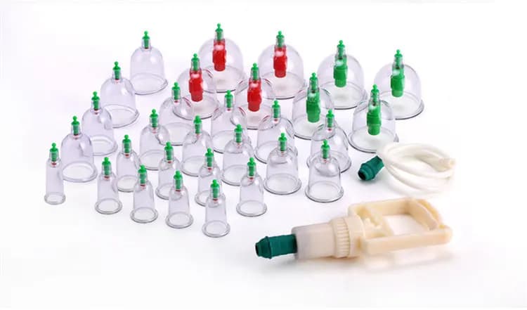 cupping massage health massage gun 30pcs Vacuum Therapy Cupping Chinese Traditional Magnet Body Massage Thickening Medical