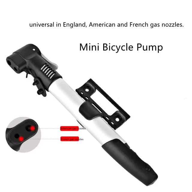 Mini pompa da bicicletta da ciclismo gonfiatore per pneumatici ciclismo portatile in lega di alluminio mountain bike pompa d'aria parti di ciclismo antipolvere