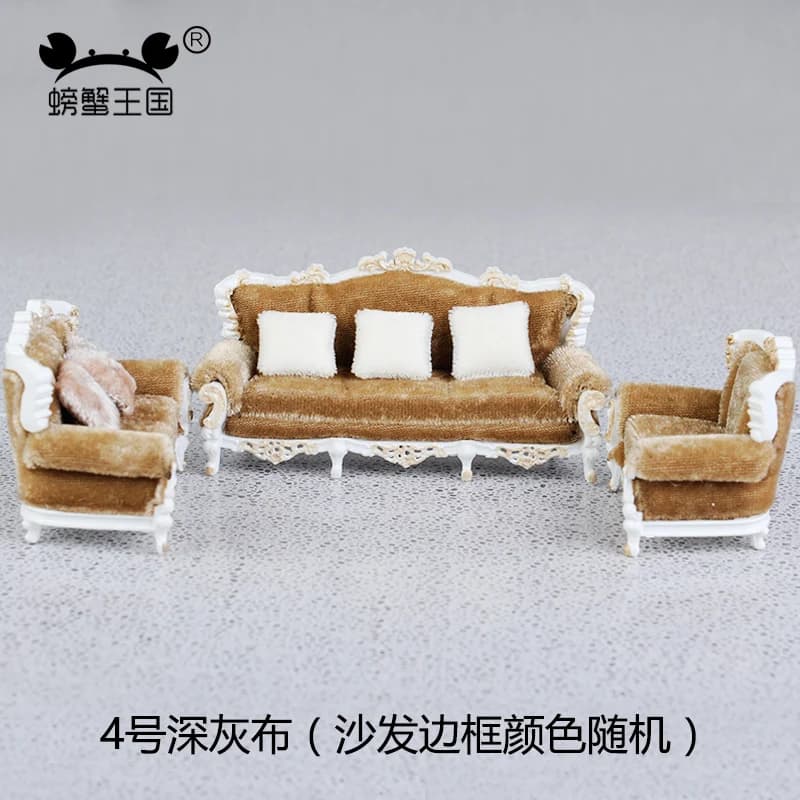 Mini Divano 1:25, Cuscino, Poltrona, Mobili in Miniatura per Casa delle Bambole, Accessori per Decorazione d'Interni, Giocattolo da Costruzione